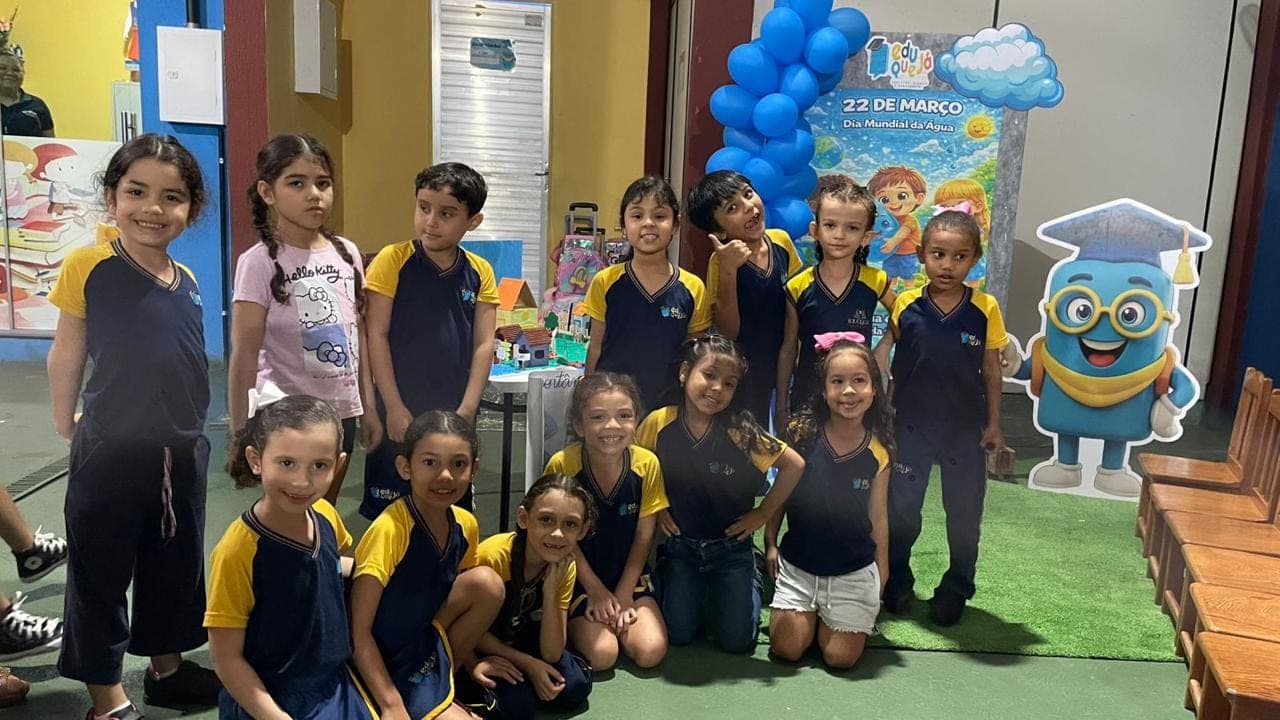 Alunos do 1º Ano do Ensino Fundamental em atividades pedagógicas na Eduque Já (foto 14)